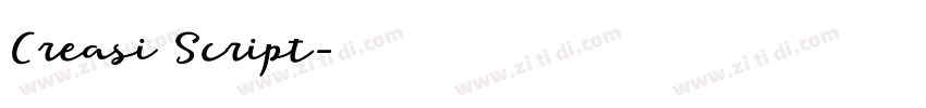 Creasi Script字体转换